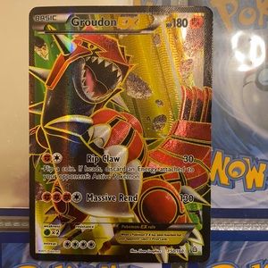 2015 Groudon EX 150/160 Pokemon Card